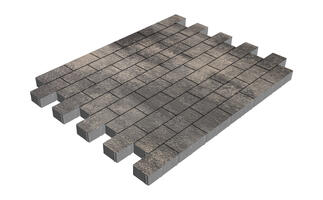  Тротуарная плитка Steinrus Прямоугольник Лайн 200х100х60 мм ST Оникс Native: внешний вид