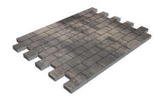  Тротуарная плитка Steinrus Прямоугольник Лайн 200х100х40 мм ST Оникс Native: внешний вид